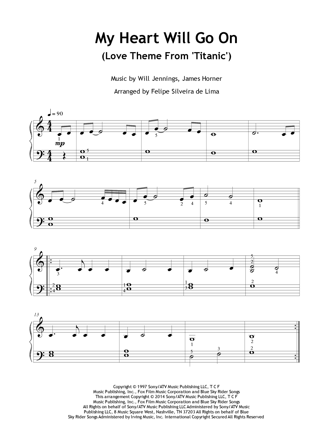 My Heart Will Go On (love Theme From 'titanic') (arr. Felipe Silveira de Lima)