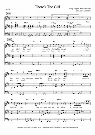 There's The Girl (arr. Jussi Kontinen)