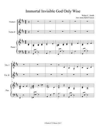 Immortal Invisible Duet (arr. Anna Beth Pora)