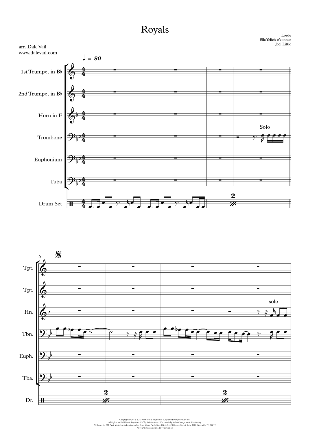 Royals (arr. Dale Vail)