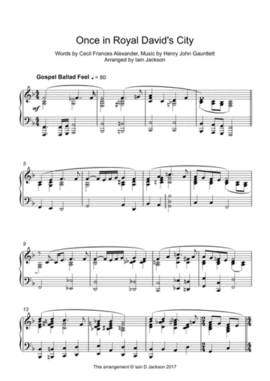 Once in Royal David's City (arr. Iain Jackson)