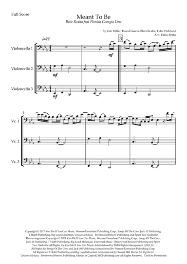 Meant To Be (arr. Fabio Britto)