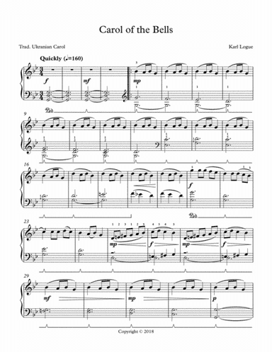 Carol of the Bells (arr. Karl Logue)