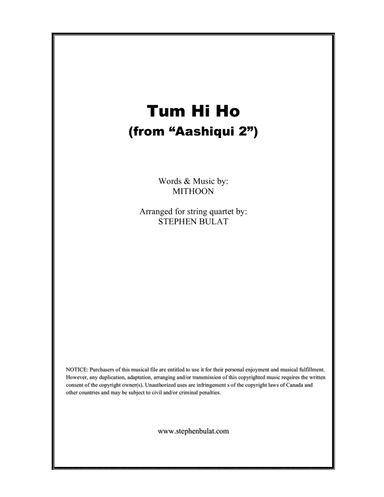 Tum Hi Ho (arr. Stephen Bulat)