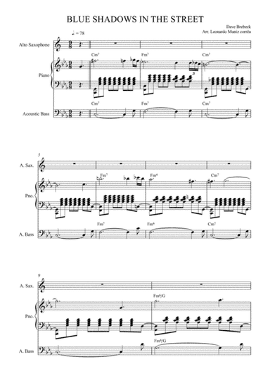 Blue Shadows In The Street (arr. Leonardo Muniz Corrêa)