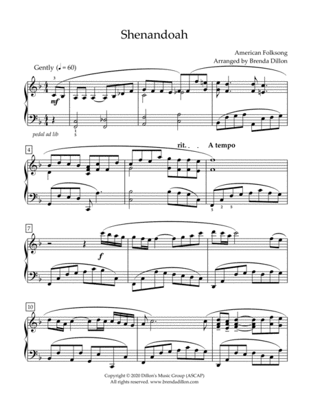 Shenandoah (arr. Brenda Dillon)