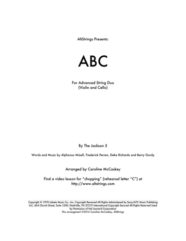 ABC (arr. Caroline McCaskey)