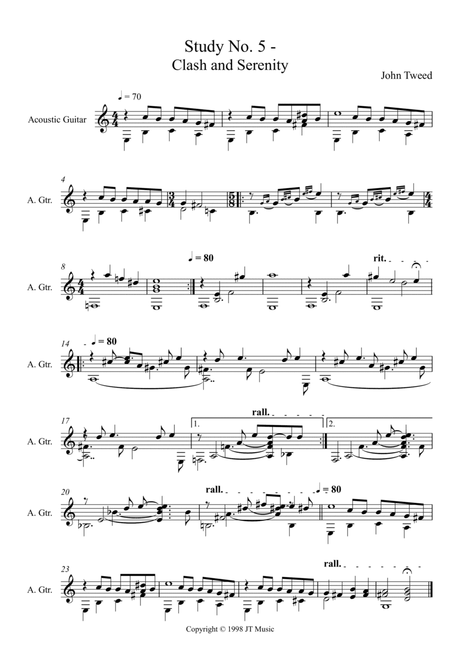 Study No. 5 - Clash and Serenity