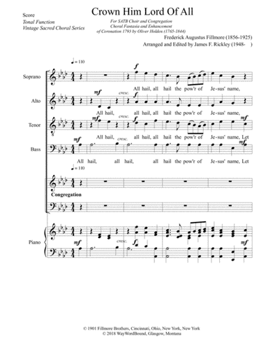 Crown Him Lord Of All (arr. James F. Rickley)