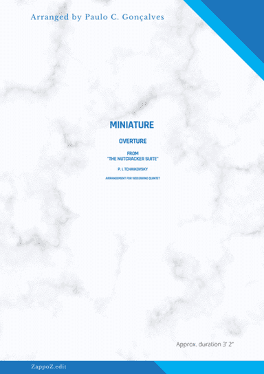 MINIATURE OVERTURE From "The Nutcracker Suite" - P. I. TCHAIKOVSKY (arr. Paulo C. Gonçalves)
