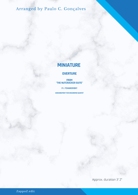 MINIATURE OVERTURE From "The Nutcracker Suite" - P. I. TCHAIKOVSKY (arr. Paulo C. Gonçalves)