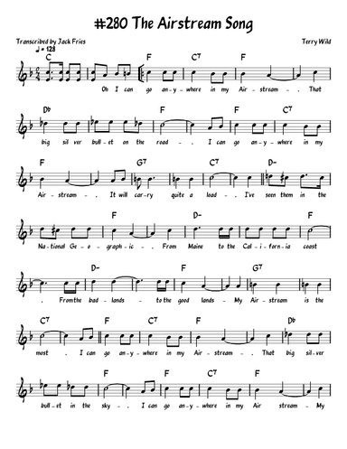The Airstream Song (arr. John Fries)