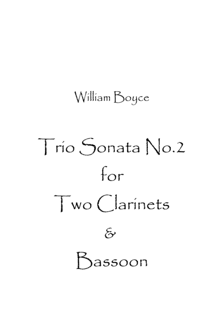 Trio Sonata No.2 (arr. Spence Bundy)