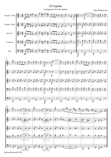 El Capitan (arr. Edition Maulwurf)