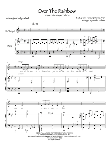 Over The Rainbow (arr. Brooks Holmes)