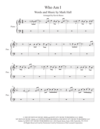 Who Am I (arr. Kevin Busse)
