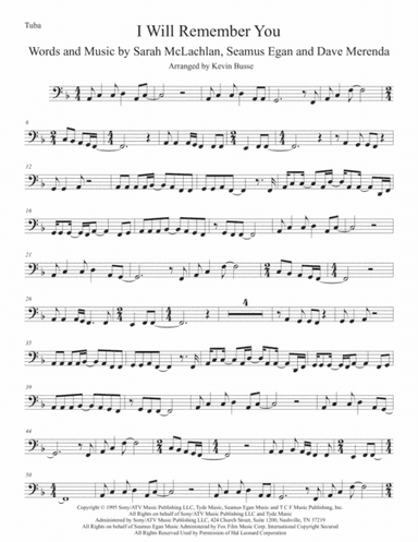 I Will Remember You (arr. Kevin Busse)