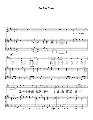 One Step Closer (arr. Biegler)