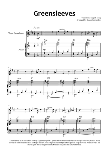 Greensleeves (arr. Glauco Fernandes)