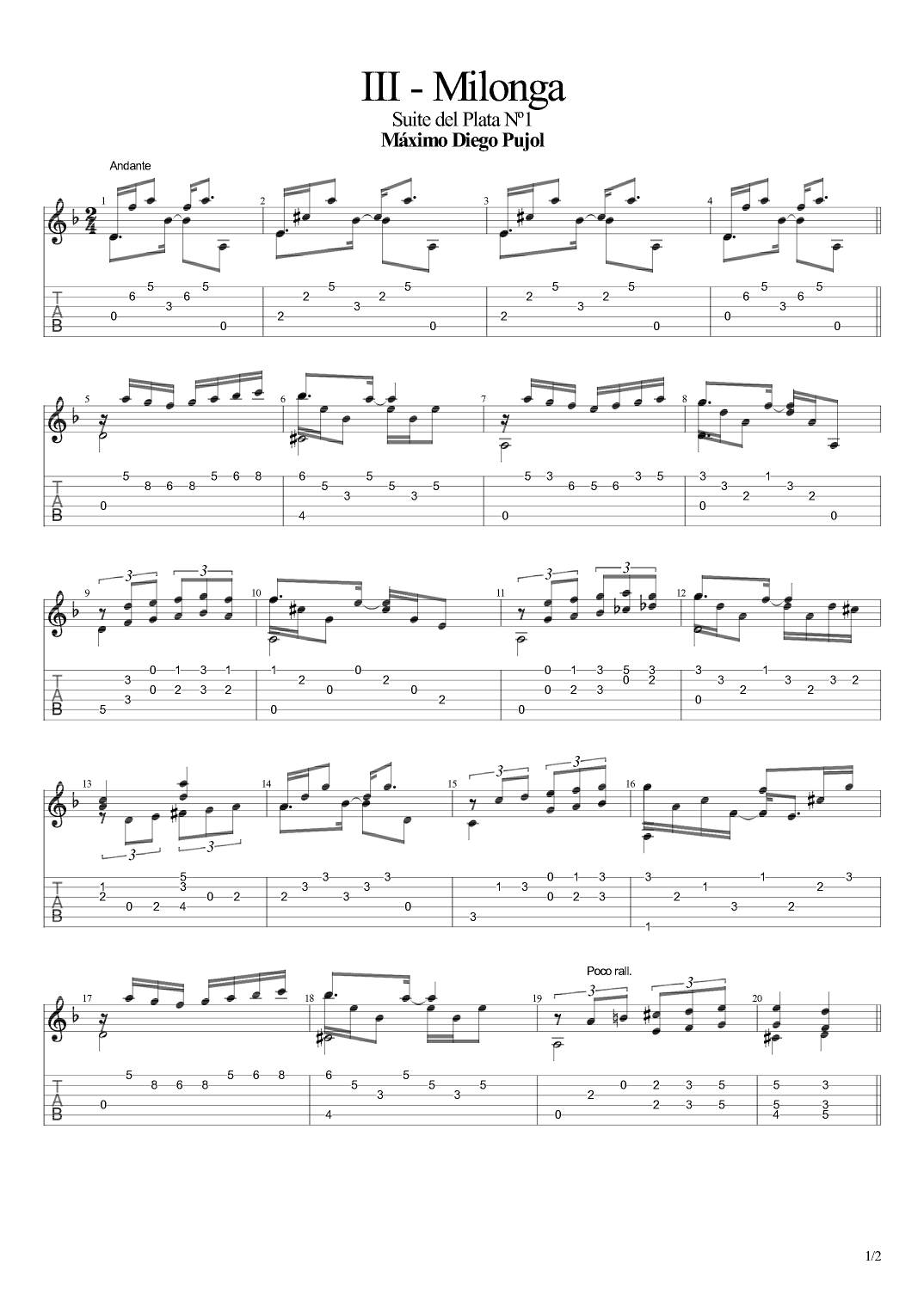 Milonga (Argentine Folk) (arr. Leonardo Ramos)