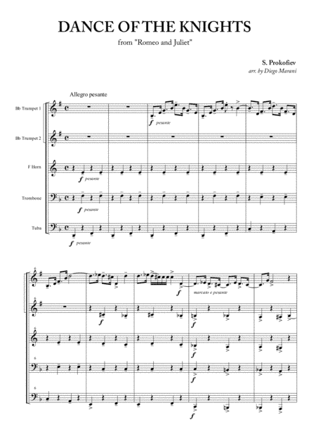 Dance Of The Knights (arr. Diego Marani)