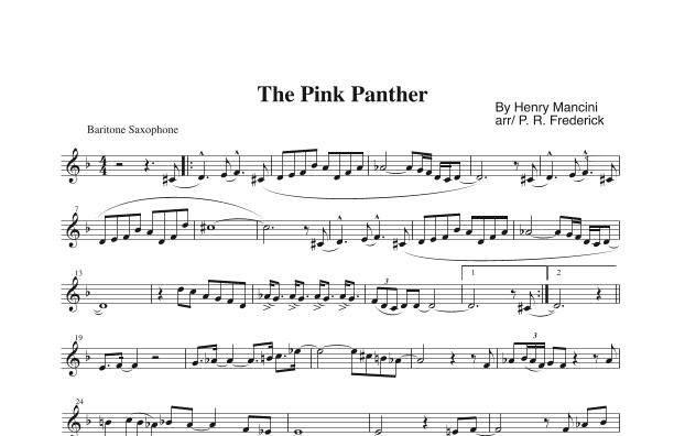 The Pink Panther (arr. P. R. Frederick)