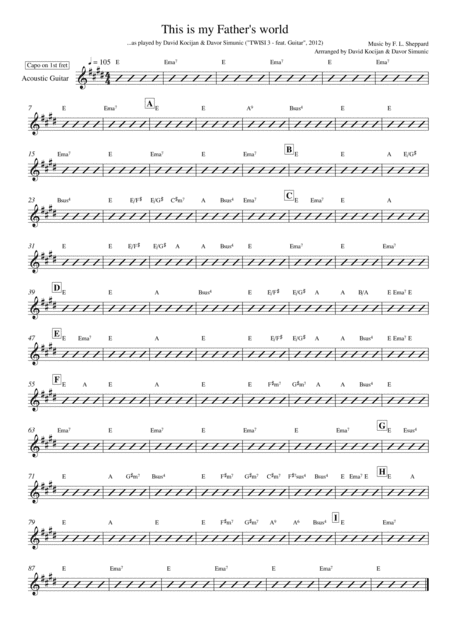 This is my Father's world (guitar & cello) (arr. David Kocijan & Davor Simunic)