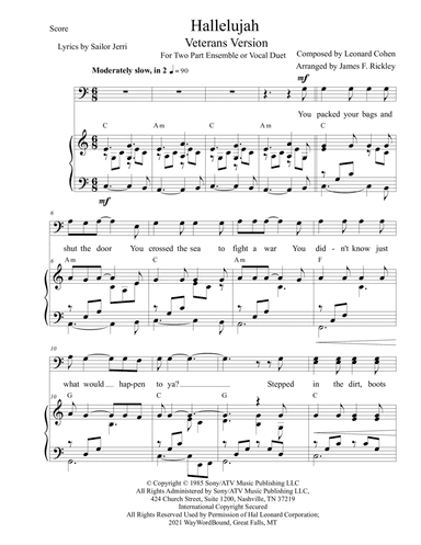 Hallelujah (arr. James F. Rickley)