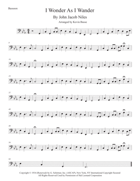 I Wonder As I Wander (arr. Kevin Busse)