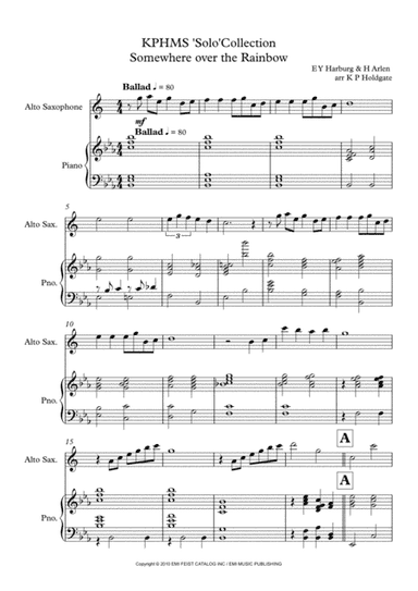 Over The Rainbow (arr. Kevin P Holdgate)