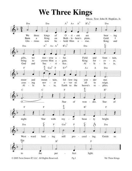 We Three Kings (arr. Hal Wright)