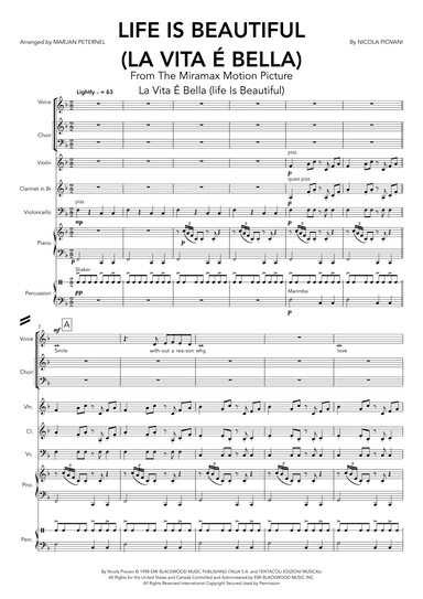 Life Is Beautiful (la Vita E Bella) (arr. Marjan Peternel)