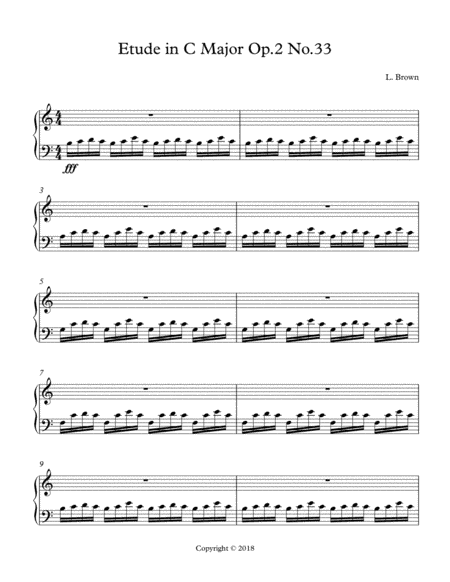 Etude in C Major Op.2 No.33
