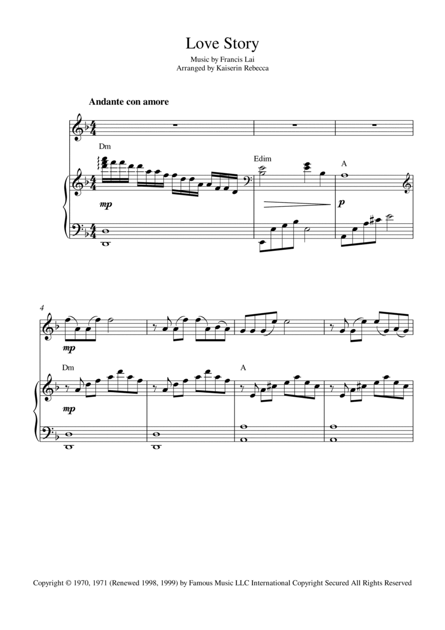 Love Story (arr. Kaiserin Rebecca)