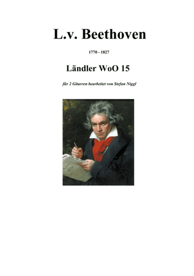 6 Landler WoO 15 for Guitar Duet (arr. Stefan Niggl)