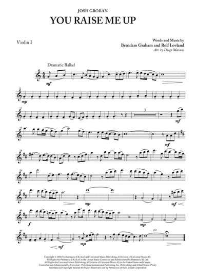 You Raise Me Up (arr. Diego Marani)