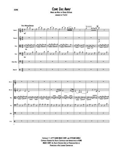 Come Sail Away (arr. Tim Olt)