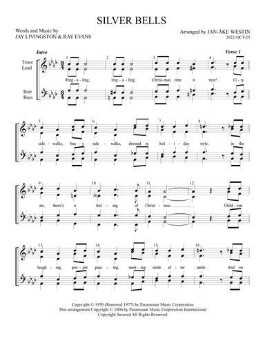 Silver Bells (arr. Jan-Ake Westin)