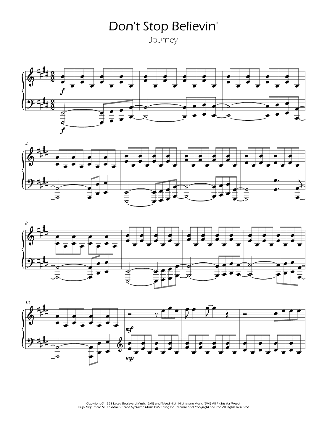 Don't Stop Believin' (arr. Ygor Nunes Silva)