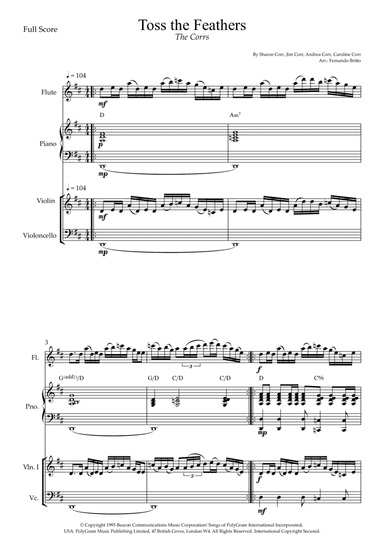 Toss The Feathers (arr. Fernando Britto)