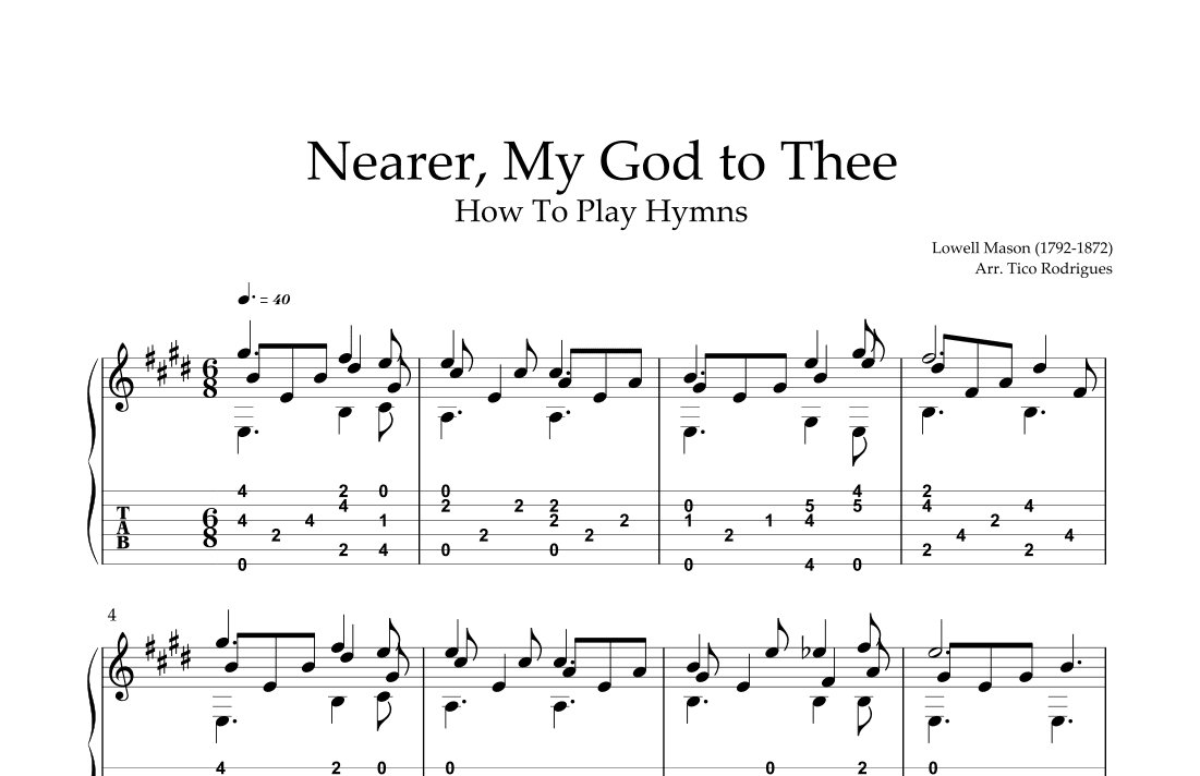 Nearer, My God to Thee (arr. Tico Rodrigues)