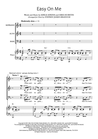 Easy On Me (arr. Stephen James Bradnum)