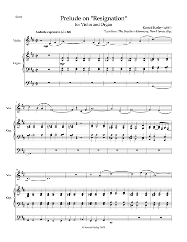 Prelude on "Resignation"