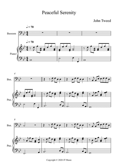 Peaceful Serenity - Bassoon and Piano