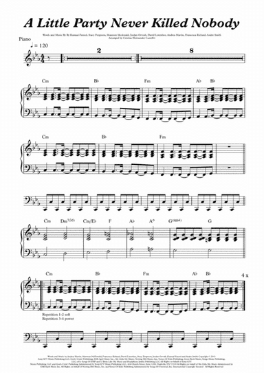 A Little Party Never Killed Nobody (all We Got) (arr. Cristian Hernandez Castellvi)