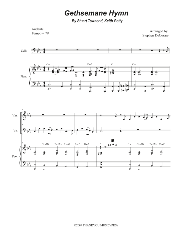 Gethsemane Hymn (arr. Stephen DeCesare)