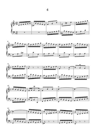 J.S.Bach:Two-Part Invention No.4