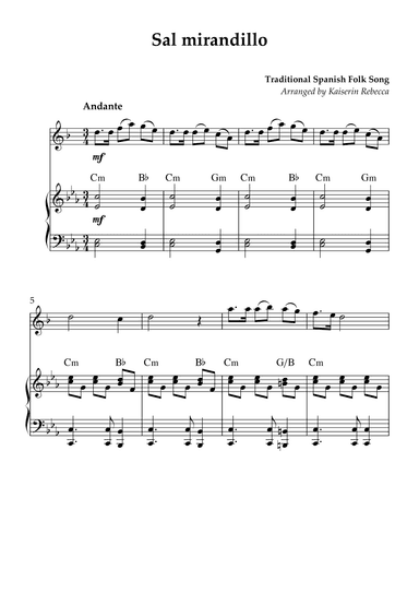 Sal mirandillo (arr. Kaiserin Rebecca)