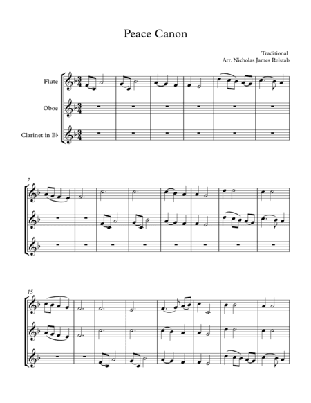 Peace Canon (arr. Nicholas James Relstab)