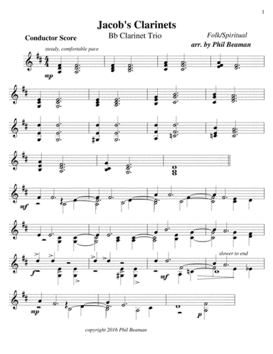 Jacob's Clarinets - Trio (arr. Phil Beaman)